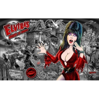 Elvira's House of Horrors Blood Red Kiss Flipper – Backglass